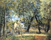 Camille Pissarro Hurrying to the landscape oil painting on canvas